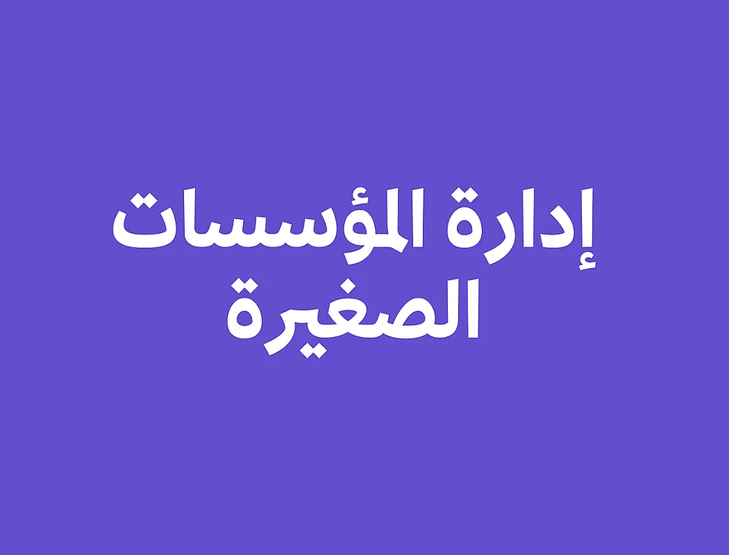 إدارة المؤسسات الصغيرة